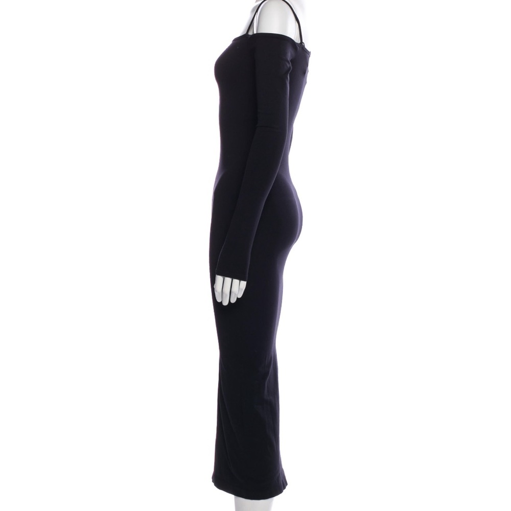 Helmut Lang Nylon Midi Dress Black - Picture 3 of 8